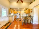 GUEST HOUSE KITCHEN WITH BREAKFAST BAR SEATING FOR 3 